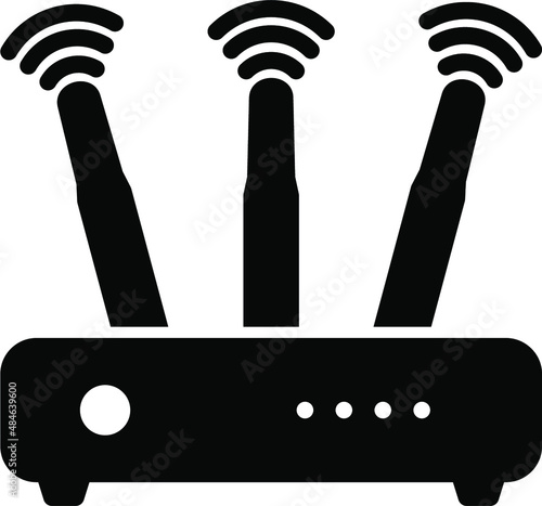Router Glyph Icon