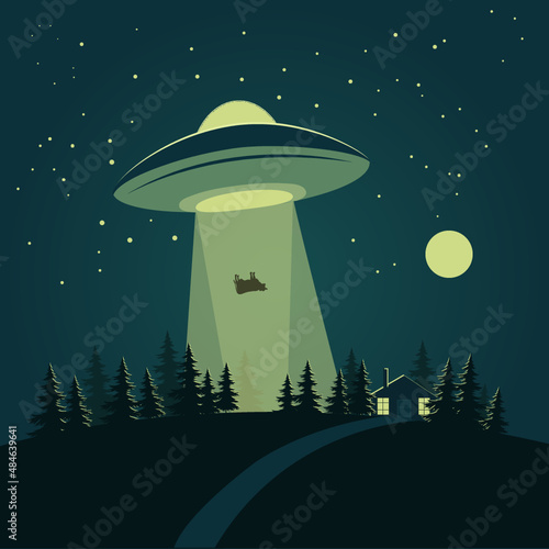ufo in the night