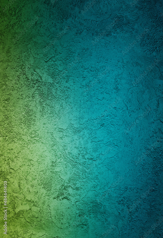 Overlay Concrete Material Wall Black Colorful Gradients with Sea Green Colors Texture Background Material Wall Surface Texture Concept