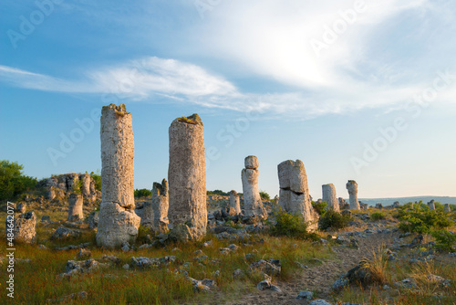 The Stone Desert Pobiti Kamani - fabulous rock phenomenon in Varna Province, Bulgaria - tourist destination