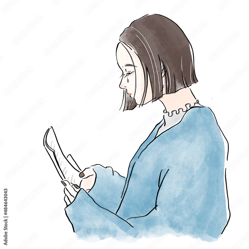 女性 イラスト 水彩 手紙を読む 横顔 悲しみ 涙 Stock Illustration Adobe Stock 女性 イラスト 水彩 手紙を読む 横顔 悲しみ 涙 Stock Illustration Adobe Stock