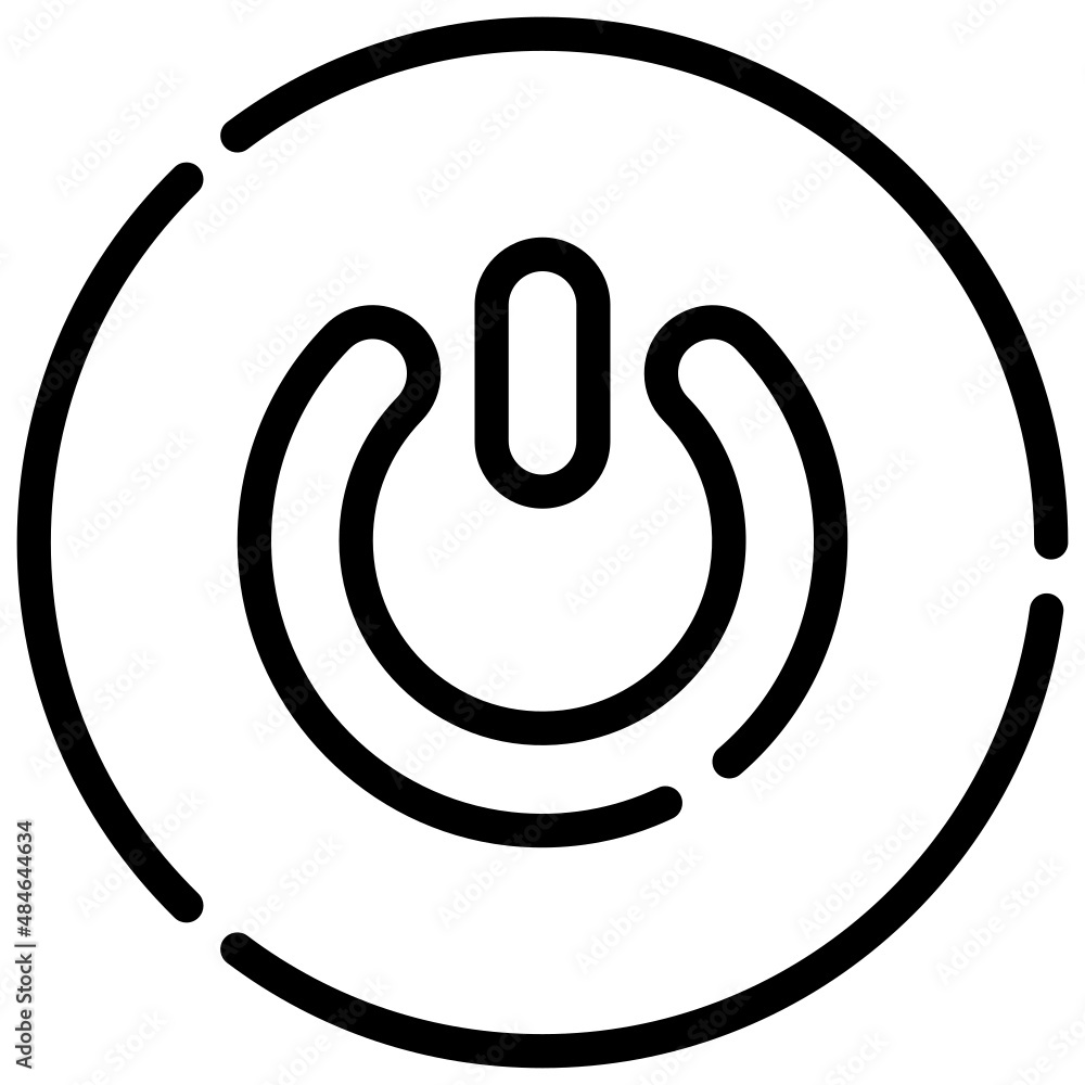 POWER line icon,linear,outline,graphic,illustration POWER line icon,linear,outline,graphic,illustration