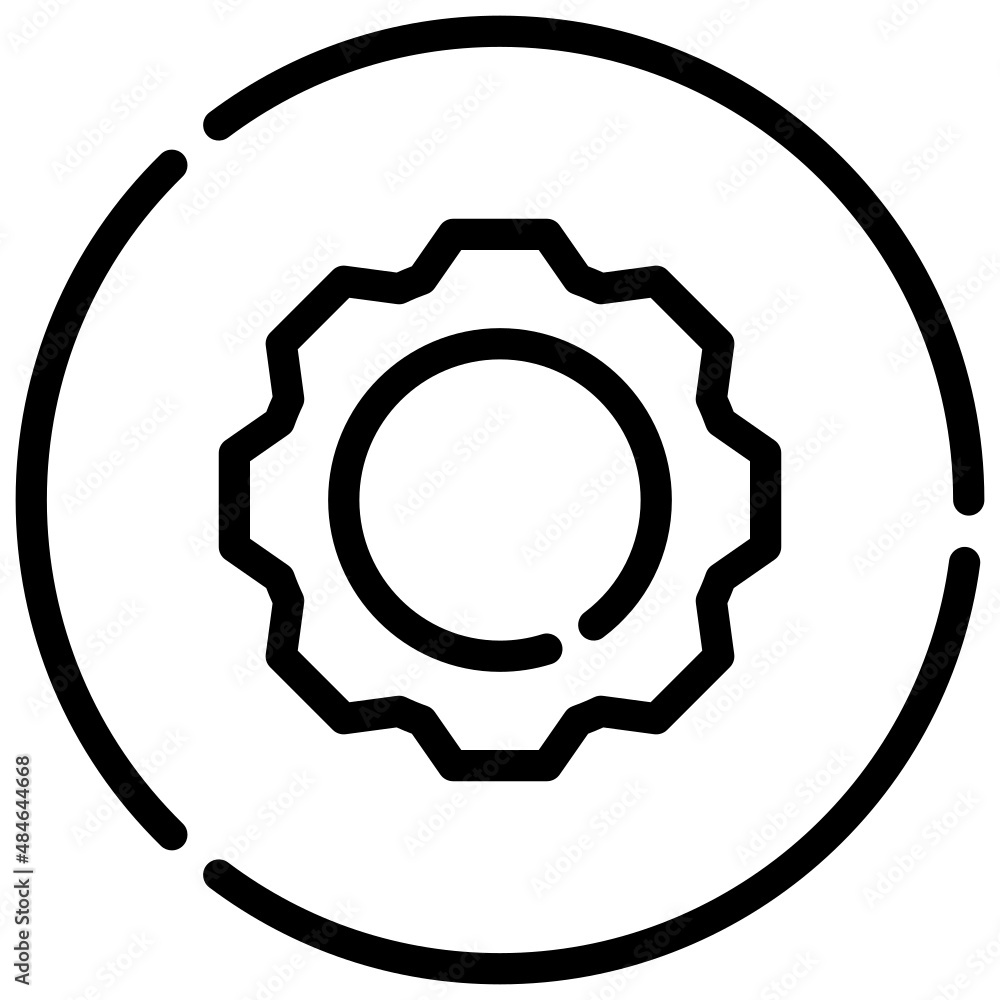 SETTINGS line icon,linear,outline,graphic,illustration