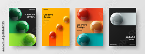 Valokuva Colorful cover vector design illustration set