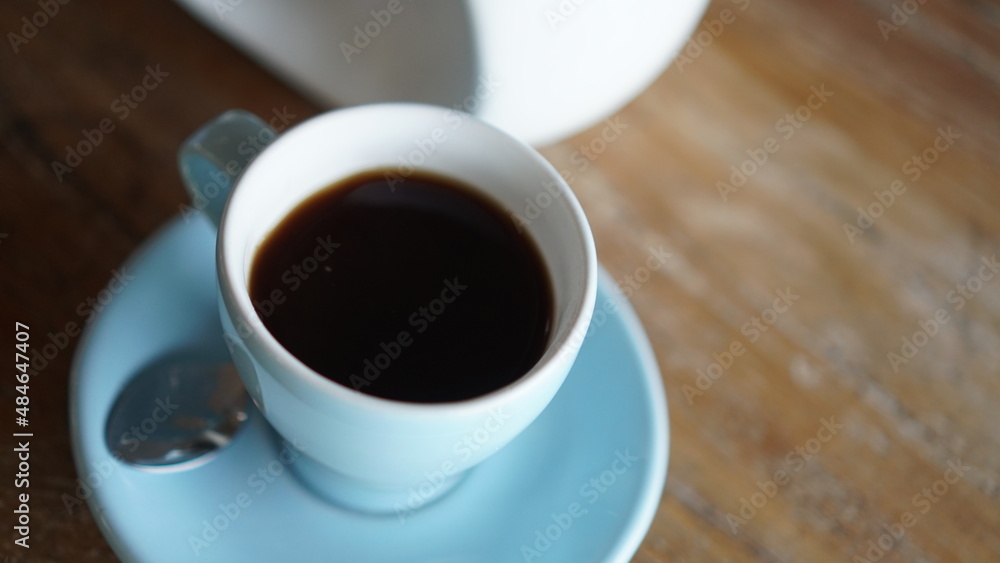 cup of coffee on the table