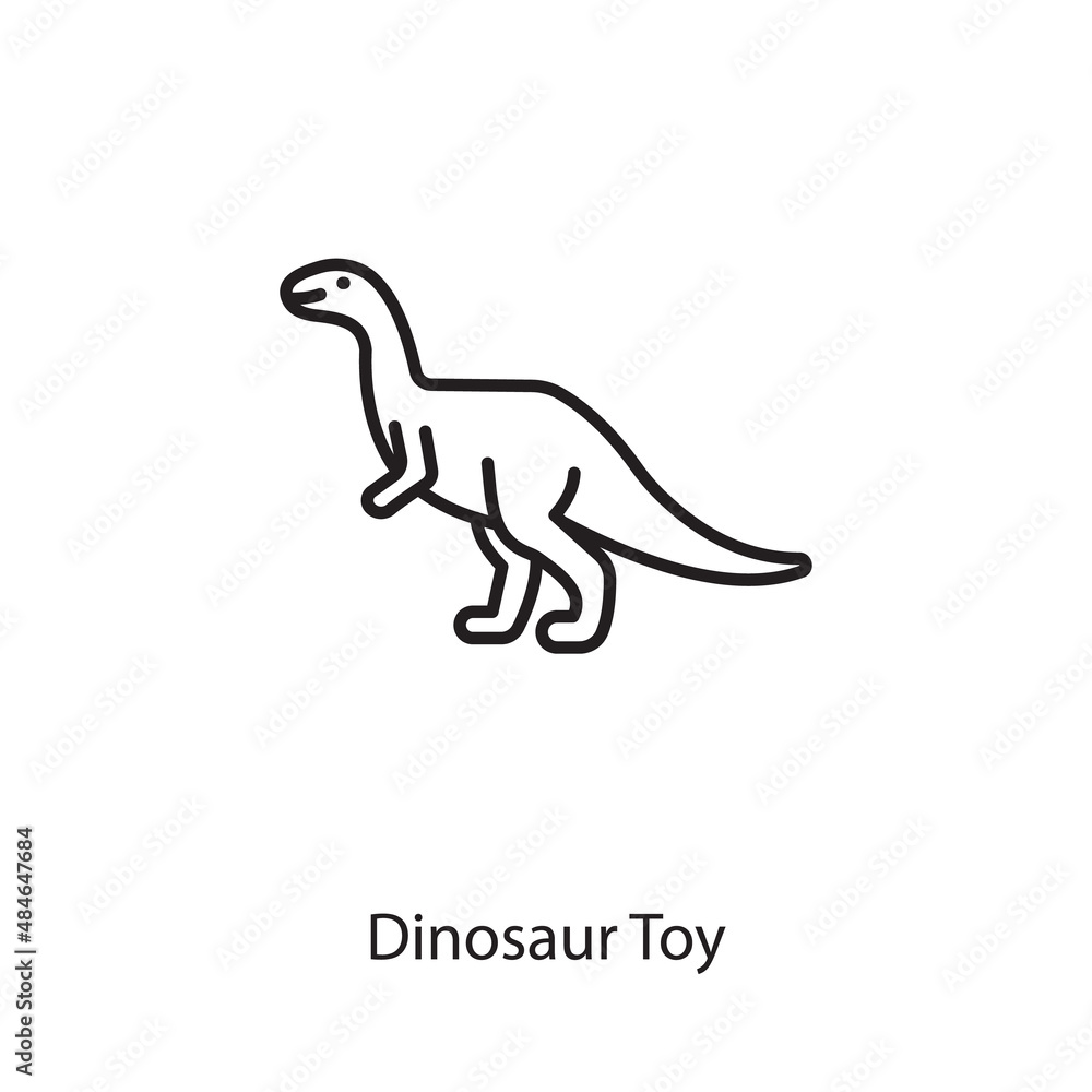 Fototapeta premium Dinosaur Toy icon in vector. Logotype