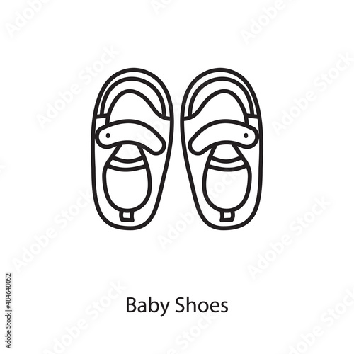 Baby Shoes icon in vector. Logotype