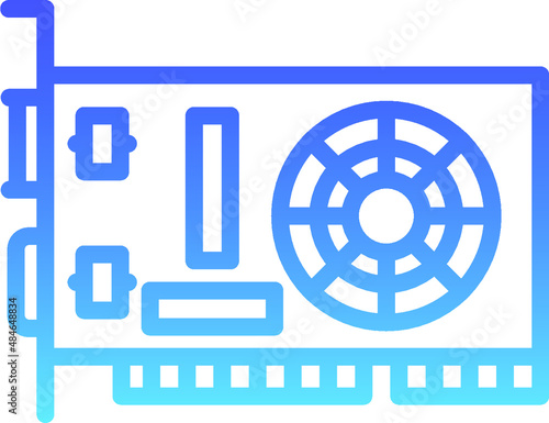 Graphics Card Glyph Icon