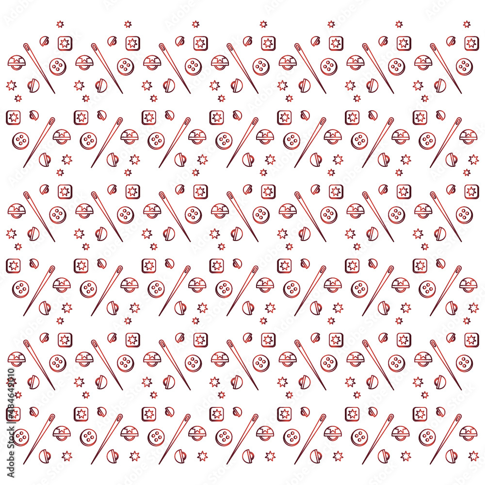 Pattern buttons sewing needle. Design for a business or hobby related to clothing and sewing. Can change colors Pattern buttons sewing needle. Design for a business or hobby related to clothing and sewing. Can change colors
