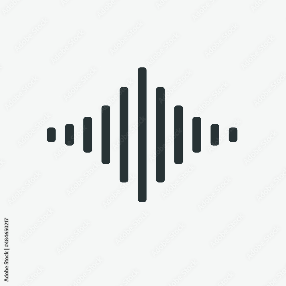sound, equalizer, music, wave, voice isolated icon vector sound, equalizer, music, wave, voice isolated icon vector