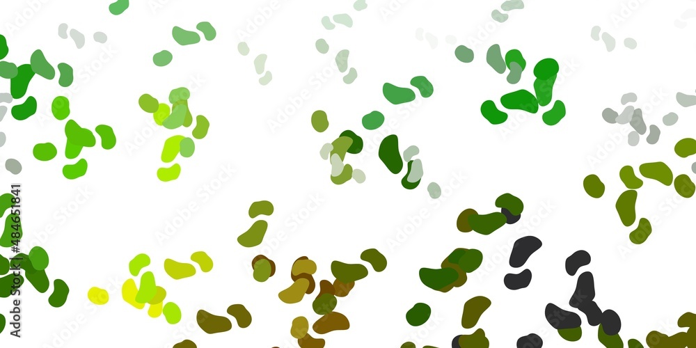 Light green, yellow vector background with random forms. Light green, yellow vector background with random forms.