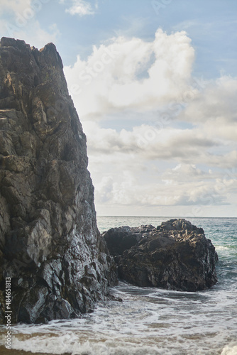 rocks and sea