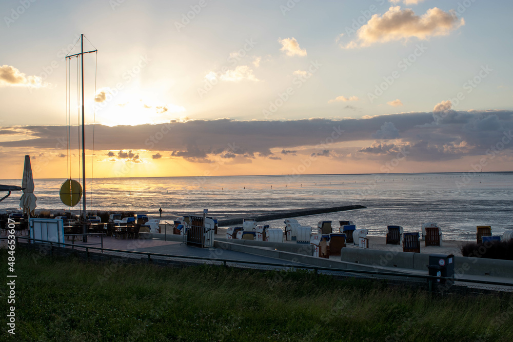 Obraz premium sunset at the pier