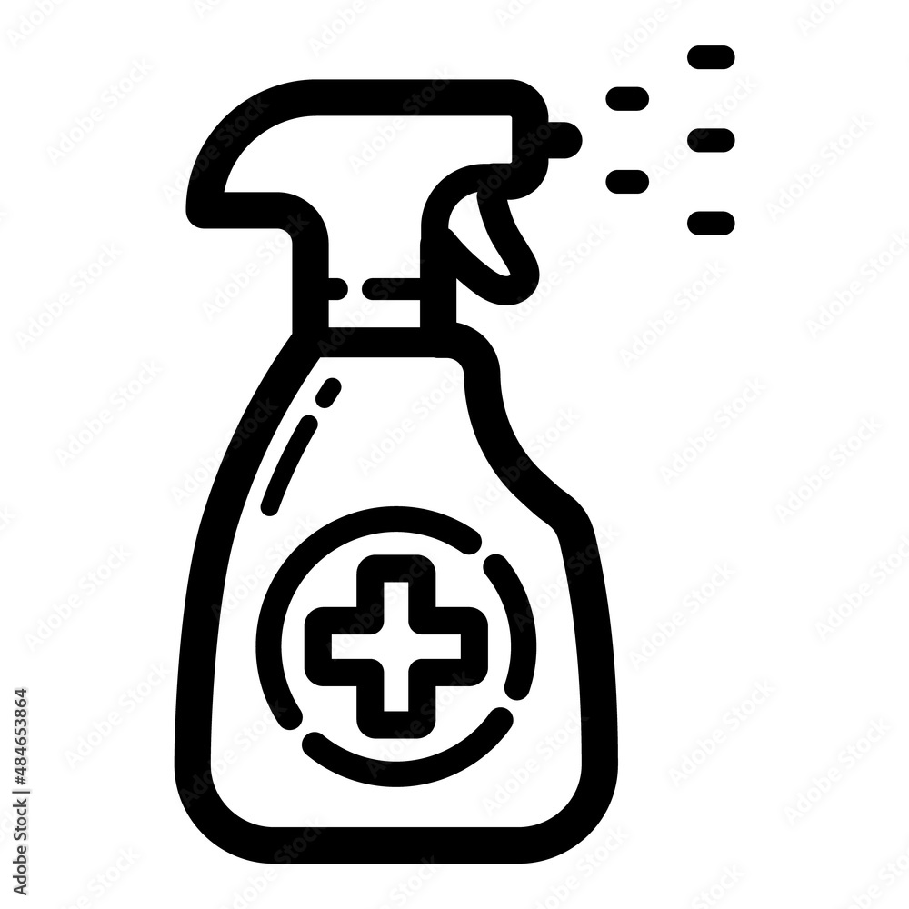 Antiseptic Flat Icon Isolated On White Background Antiseptic Flat Icon Isolated On White Background