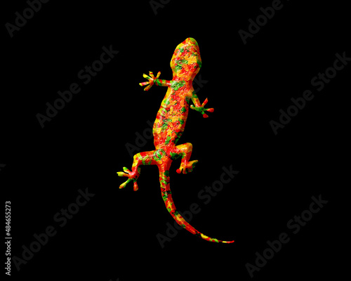 Lizard Gecko reptile Emblem Sign, Jellybeans Yummy sweets Colorful jelly Icon Logo Symbol illustration