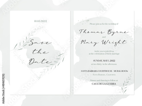 Wedding Invitation / Rustic style