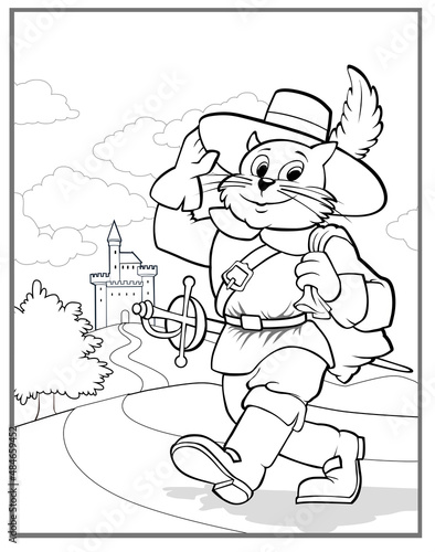 Puss in boots - Colouring book