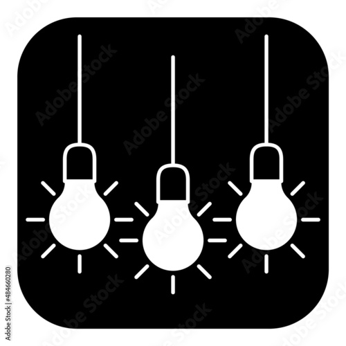 Lightbulb Idea Flat Icon Isolated On White Background