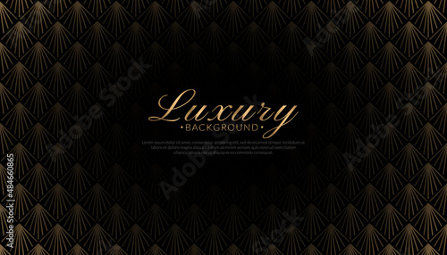 Luxury gold flora pattern. Art deco concept. Abstract elegant floral backgrounds for poster, flyer, digital board.