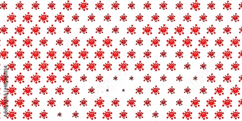 Light Orange vector backdrop with virus symbols.