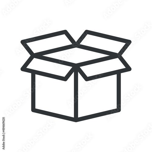 Cargo container symbol. package box or container icon