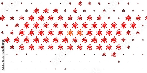 Light Orange vector template with flu signs.