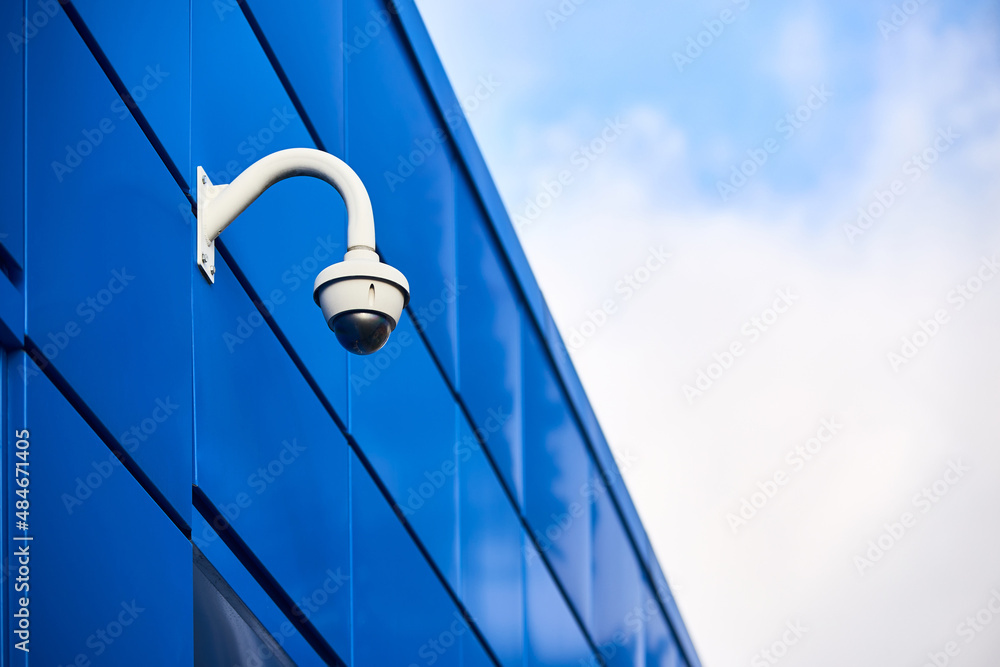 Panoramic adaptive dome CCTV camera with IR illuminators and artificial