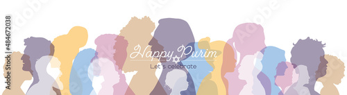 Happy Purim banner.