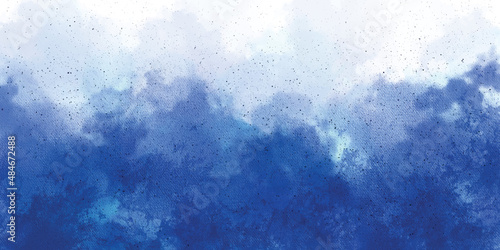 Watercolor blue brush strokes background design isolated vector illustration. Hand painted watercolor sky and clouds. abstract watercolor background. Blue Dust Explosion Isolated on White Background. 