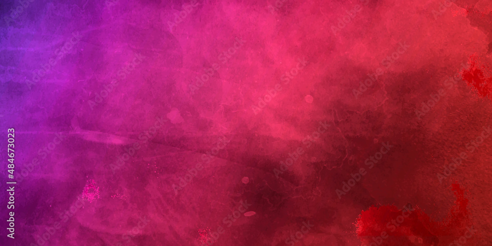 abstract watercolor background with space  colorful background, Old wall texture cement black red and purple background abstract dark color design are light with white gradient.