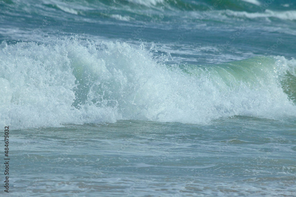 Fototapeta premium texture blue sea or ocean water full frame