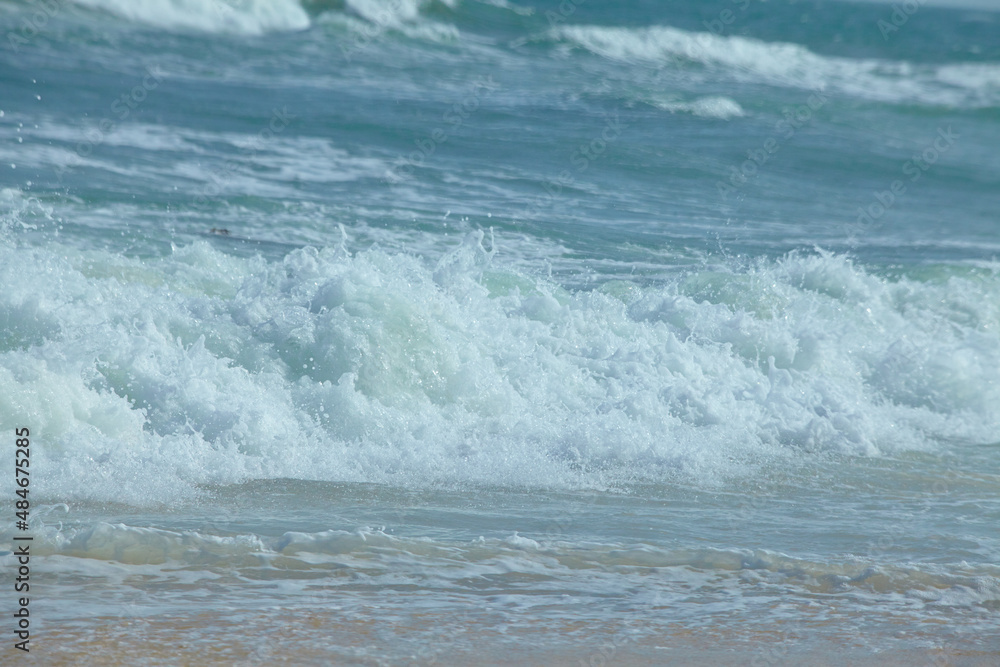 texture blue sea or ocean water full frame