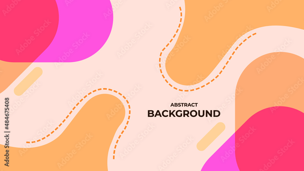 ABSTRACT GEOMETRIC BACKGROUND FLAT COLOR DESIGN VECTOR TEMPLATE FOR WALLPAPER, COVER DESIGN, HOMEPAGE DESIGN