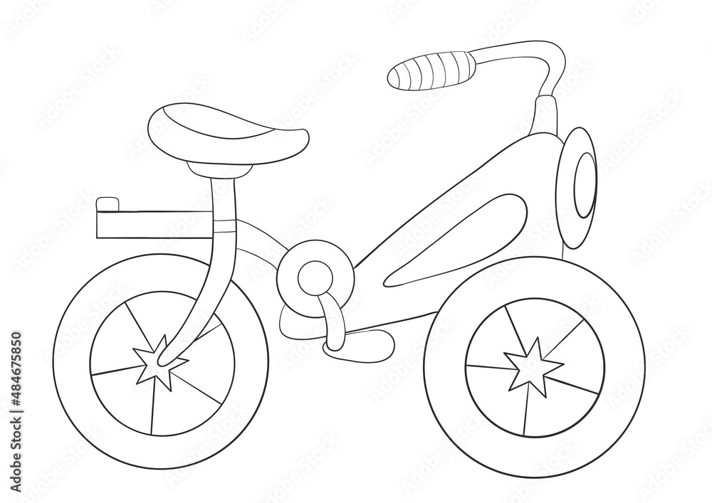Bicycle. Transport for adults and children. Leisure activities and sports. Vector illustration Bicycle. Transport for adults and children. Leisure activities and sports. Vector illustration
