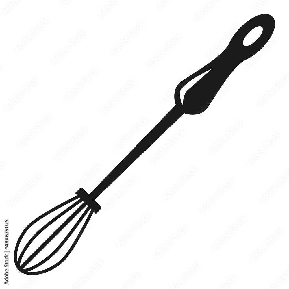 Obraz premium mixer handle cutlery silhouette