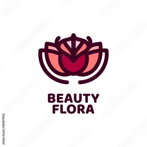 beauty flora flower nature logo concept design illustration