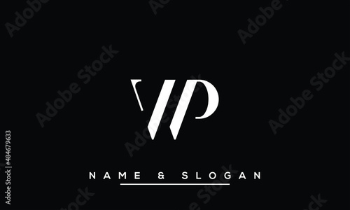 WP, PW, W, P Abstract Letters Logo Monogram