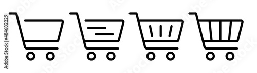 Tablou canvas Shopping cart icon