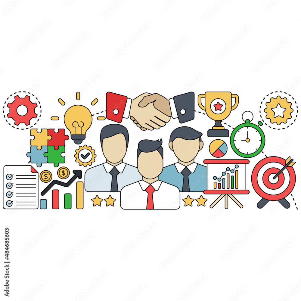 Vector design of business handshake illustration Vector design of business handshake illustration
