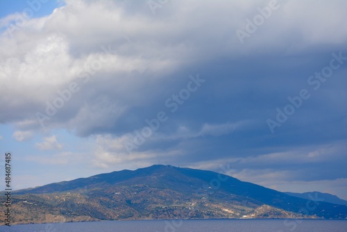 clouds over the mountain