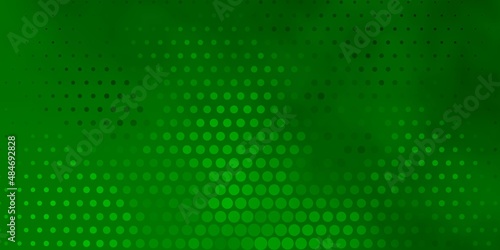 Light Green vector layout with circle shapes. Abstract illustration with colorful spots in nature style. Design for your commercials.