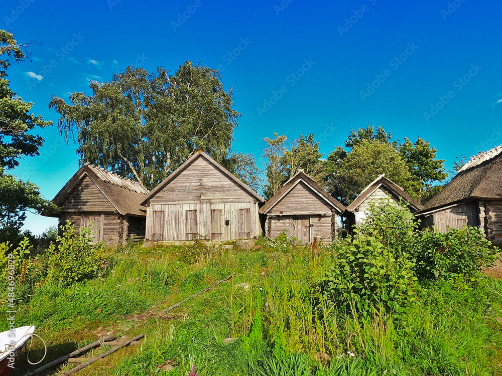 Obraz premium wooden houses