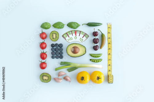 January diet weighing scales