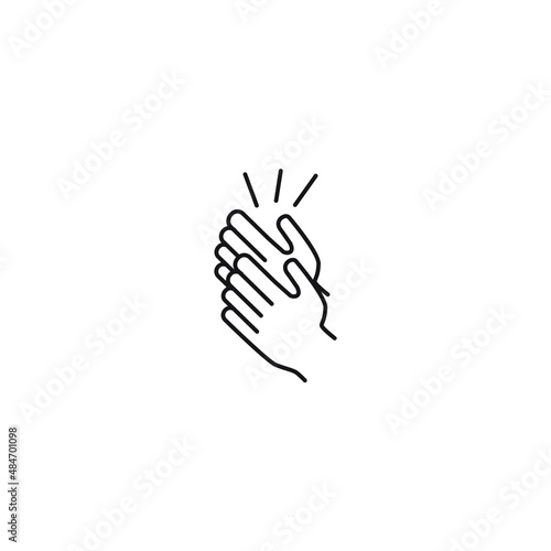 applause icons symbol vector elements for infographic web
