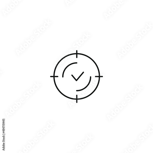 target icons symbol vector elements for infographic web