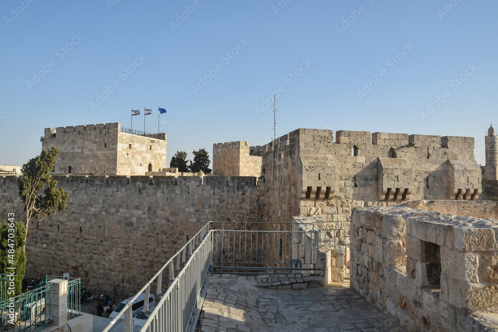 The walls of the Old City in Jerusalem.