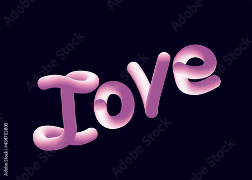 Dan_LOVE - воздушное розовое, name, airy letters, delicate, pink