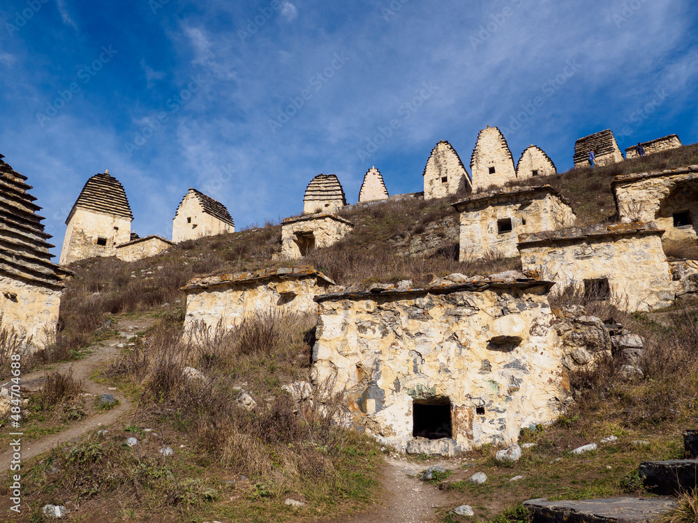 Fototapeta premium Ancient Dargavs Village City of the Dead