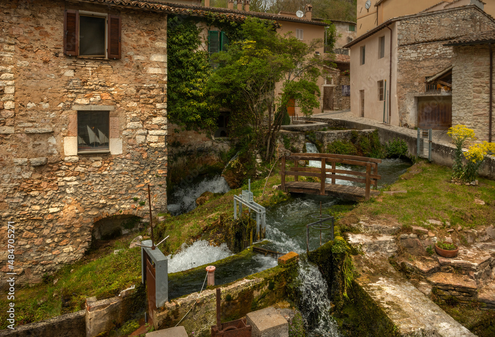 Rasiglia, Italy. The town of springs