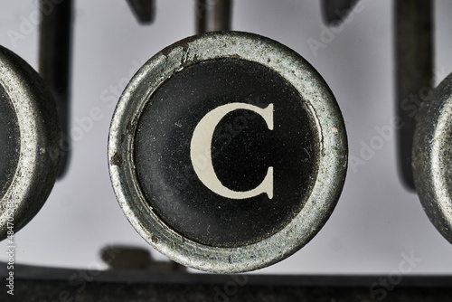 C - old typewriter keys